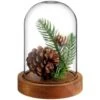 B&M Pine Cone Arrangement In Cloche 2 B&M Pine Cone Arrangement In Cloche -Chic Household Items 387532 pine cone arrangement in cloche