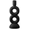 B&M Dinner Candle Holder - Black -Chic Household Items 387583 dinner candle holder black2