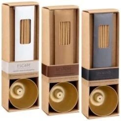 B&M Unwind Incense Sticks & Holder - Ylang Ylang, Rose, Patchouli -Chic Household Items 387610 387611 387613 incense sticks and holder group 1