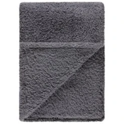 Simply Everyday Teddy Rolled Throw - Grey 10 Simply Everyday Teddy Rolled Throw - Grey -Chic Household Items 388688 simply teddy rolled throw grey 2