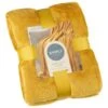 Simply Everyday Super Soft Throw - Ochre 1 Simply Everyday Super Soft Throw - Ochre -Chic Household Items 388706 simply super soft throw ochre