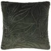 B&M Leaf Velvet Quilted Cushion - Green -Chic Household Items 388745 woodland green leaf cushion