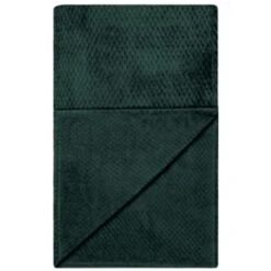 B&M Waffle Throw - Dark Green -Chic Household Items 388773 waffle throw dark green