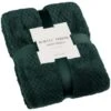 B&M Waffle Throw - Dark Green -Chic Household Items 388773 waffle throw dark green 4
