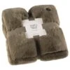 B&M Aspen Faux Fur Throw - Sage -Chic Household Items 388819 aspen faux fur throw sage 4