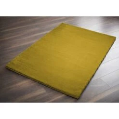 B&M Luxury Faux Fur Rug 60 X 110cm - Ochre