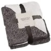 B&M Montana Two Tone Sherpa Throw - Charcoal 1 B&M Montana Two Tone Sherpa Throw - Charcoal -Chic Household Items 388866 montana two tone sherpa throw charcoal