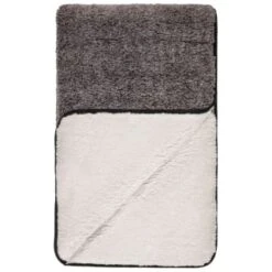 B&M Montana Two Tone Sherpa Throw - Charcoal -Chic Household Items 388866 montana two tone sherpa throw charcoal 3