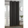 B&M Kent Woven Eyelet Blackout Panel 54 X 86" - Charcoal 1 B&M Kent Woven Eyelet Blackout Panel 54 X 86" - Charcoal -Chic Household Items 388869 kent blackout woven panel charcoal