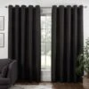 B&M Colorado Hopsack Fully Lined Black Eyelet Curtains 66 X 72" 2 B&M Colorado Hopsack Fully Lined Black Eyelet Curtains 66 X 72" -Chic Household Items 388900 388901 388902 388903 388904 colorado eyelet curtain black 1