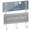 B&M Over The Door Bathroom Plaque - Bathrobes 2 B&M Over The Door Bathroom Plaque - Bathrobes -Chic Household Items 389254 overdoor bathroom plaque 3 hook bathrobes 2