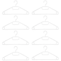 B&M Swivel Hook Hangers 8pk - White -Chic Household Items 389279 home organisation 8pk swivel hook hangers white 2