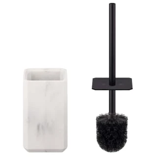 B&M Marble Toilet Brush - White 3 B&M Marble Toilet Brush - White