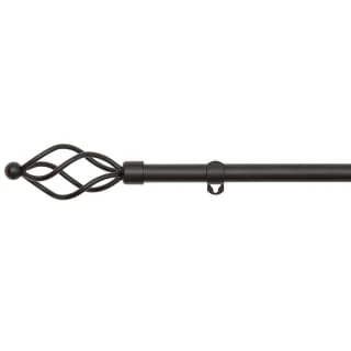 B&M Small Black Twist Curtain Pole 122-213cm 4 B&M Small Black Twist Curtain Pole 122-213cm - Image 2