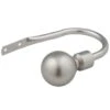 B&M Matt Satin Silver Orb Curtain Hold Backs 2pk -Chic Household Items 390224 matt satin silver orb pair holdbacks1