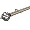 B&M Antique Brass Mace Curtain Pole 70 - 120cm -Chic Household Items 390233 390234 antique brass mace cage pole 3