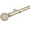 B&M Shiny Gold Orb Curtain Pole 120 - 220cm -Chic Household Items 390239 390240 shiny gold orb round pole 3 1