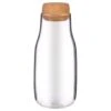 B&M Small Glass Carafe With Cork Lid -Chic Household Items 390359 small glass carafe