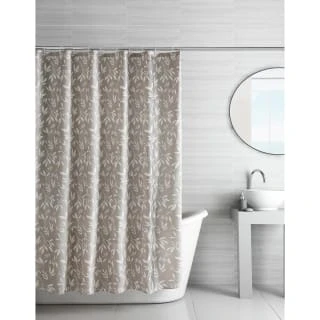 Grey Geo Printed Shower Curtain 4 Grey Geo Printed Shower Curtain - Image 2