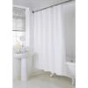 B&M Mono Jacquard Shower Curtain - White 1 B&M Mono Jacquard Shower Curtain - White -Chic Household Items 390592 mono jacquard shower curtain white