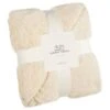 B&M Alba Waffle Sherpa Throw -Chic Household Items 390765 alba waffle sherpa throw
