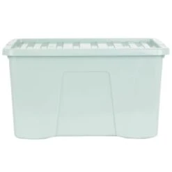 B&M Storage Box With Lid 60L - Sage -Chic Household Items 391388 sage 60l storage box
