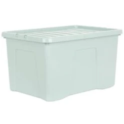 B&M Storage Box With Lid 60L - Sage