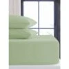 Simply Everyday Sage Single Fitted Sheet -Chic Household Items 391669 391670 391672 391673 sage pillow pair single double king sheet 1