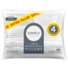 Simply Everyday Bounce Back Pillows 4pk -Chic Household Items 392407 simply everyday bounce back 4pk pillows