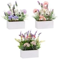 Bloom Floral Window Box - Purple 7 Bloom Floral Window Box - Purple -Chic Household Items 392832 floral window box group