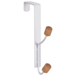 B&M Wood Double Over The Door Hooks 2pk -Chic Household Items 393905 2pk wood double over the door hooks 3