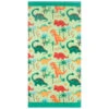 B&M Children's Beach Towel - Green Dinosaur -Chic Household Items 393915 childrens beach towel green dinosaur 2