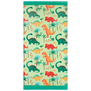 B&M Children's Beach Towel - Green Dinosaur 3 B&M Children's Beach Towel - Green Dinosaur