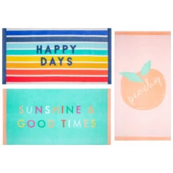 B&M Adult's Beach Towel - Sunshine & Good Times -Chic Household Items 393919 adult slogan beach towel group 2