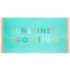 B&M Adult's Beach Towel - Sunshine & Good Times 1 B&M Adult's Beach Towel - Sunshine & Good Times -Chic Household Items 393919 adult slogan beach towel sunshine and good times 2