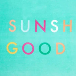 B&M Adult's Beach Towel - Sunshine & Good Times -Chic Household Items 393919 adult slogan beach towel sunshine and good times 3