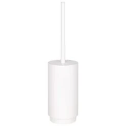 Simply Everyday Matte White Toilet Brush -Chic Household Items 394036 matte toilet brush