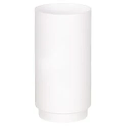 Simply Everyday Matte White Toilet Brush -Chic Household Items 394036 matte toilet brush 3