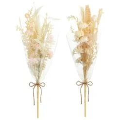 B&M Dried Flower Bunches - Pink -Chic Household Items 394378 neutral dried bunches group