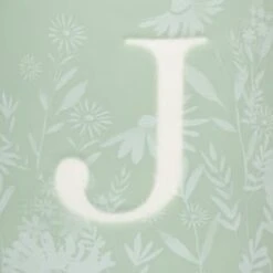 B&M Floral Alphabet Mug (Assorted) -Chic Household Items 394397 floral alphabet mug green j 2