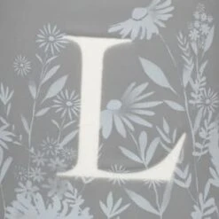 B&M Floral Alphabet Mug (Assorted) -Chic Household Items 394397 floral alphabet mug grey l 2