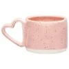 B&M Heart Handle Speckled Mug -Chic Household Items 394404 heart handle speckled mug