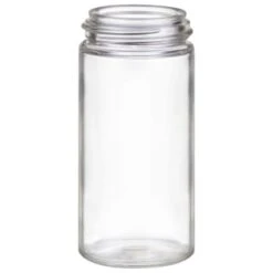 B&M Set Of 4 Glass Spice Jars With Bamboo Wood Base -Chic Household Items 394437 set of 4 glass spice jars with bamboo wood lid and base 4