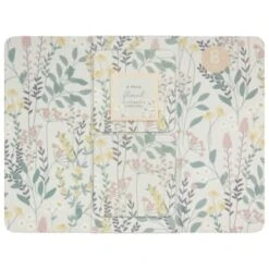 B&M Floral Placemat & Coaster Set 8pc 8 B&M Floral Placemat & Coaster Set 8pc -Chic Household Items 394455 floral placemat and coaster set 8pc