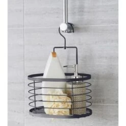 B&M Hanging Bathroom Caddy - Grey -Chic Household Items 394578 hanging caddy grey
