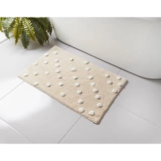 B&M Natural Off White Spots Bathmat 3 B&M Natural Off White Spots Bathmat