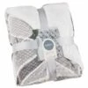 B&M Simply Geo Waffle Throw - Grey -Chic Household Items 394917 simply geo waffle throw grey