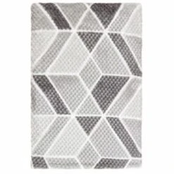 B&M Simply Geo Waffle Throw - Grey -Chic Household Items 394917 simply geo waffle throw grey 2