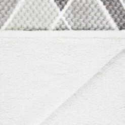 B&M Simply Geo Waffle Throw - Grey -Chic Household Items 394917 simply geo waffle throw grey 3