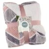Simply Geo Blush Waffle Throw -Chic Household Items 394918 simply geo blush waffle throw